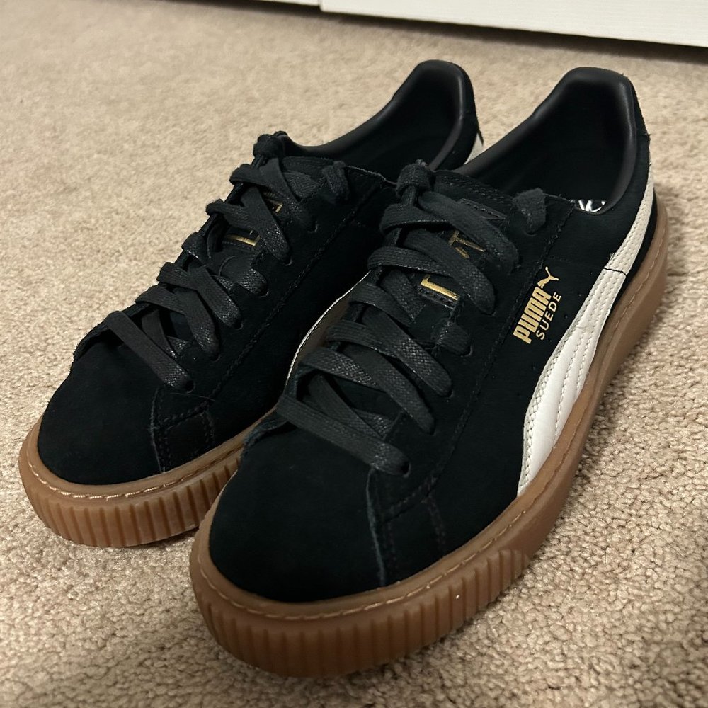 Puma Suede Platform - Black Gum